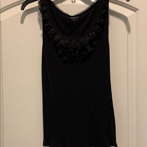 Blank tank with gold on ruffles